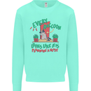 Raccoon Planning a Heist Funny Animal Mens Sweatshirt Jumper Peppermint