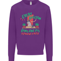 Raccoon Planning a Heist Funny Animal Mens Sweatshirt Jumper Purple
