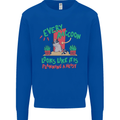 Raccoon Planning a Heist Funny Animal Mens Sweatshirt Jumper Royal Blue