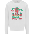 Raccoon Planning a Heist Funny Animal Mens Sweatshirt Jumper White
