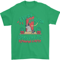 Raccoon Planning a Heist Funny Animal Mens T-Shirt Cotton Gildan Irish Green
