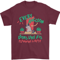 Raccoon Planning a Heist Funny Animal Mens T-Shirt Cotton Gildan Maroon