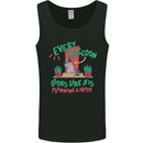 Raccoon Planning a Heist Funny Animal Mens Vest Tank Top Black