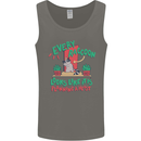 Raccoon Planning a Heist Funny Animal Mens Vest Tank Top Charcoal