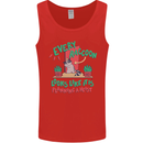 Raccoon Planning a Heist Funny Animal Mens Vest Tank Top Red