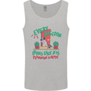 Raccoon Planning a Heist Funny Animal Mens Vest Tank Top Sports Grey