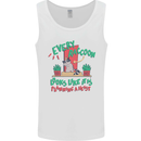 Raccoon Planning a Heist Funny Animal Mens Vest Tank Top White
