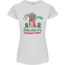 Raccoon Planning a Heist Funny Animal Womens Petite Cut T-Shirt White