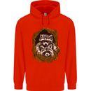 Raccoons in a Tree Childrens Kids Hoodie Bright Red