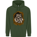 Raccoons in a Tree Childrens Kids Hoodie Forest Green