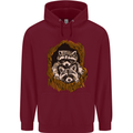 Raccoons in a Tree Childrens Kids Hoodie Maroon