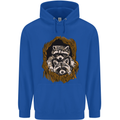 Raccoons in a Tree Childrens Kids Hoodie Royal Blue