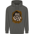 Raccoons in a Tree Childrens Kids Hoodie Storm Grey