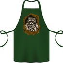 Raccoons in a Tree Cotton Apron 100% Organic Forest Green