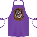 Raccoons in a Tree Cotton Apron 100% Organic Purple