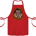 Raccoons in a Tree Cotton Apron 100% Organic Red
