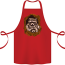 Raccoons in a Tree Cotton Apron 100% Organic Red
