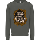 Raccoons in a Tree Kids Sweatshirt Jumper Storm Grey