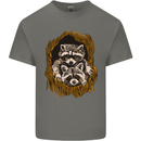 Raccoons in a Tree Kids T-Shirt Childrens Charcoal