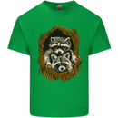 Raccoons in a Tree Kids T-Shirt Childrens Irish Green