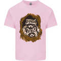Raccoons in a Tree Kids T-Shirt Childrens Light Pink