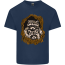 Raccoons in a Tree Kids T-Shirt Childrens Navy Blue