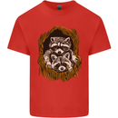 Raccoons in a Tree Kids T-Shirt Childrens Red