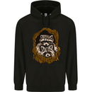 Raccoons in a Tree Mens 80% Cotton Hoodie Black