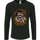 Raccoons in a Tree Mens Long Sleeve T-Shirt Black