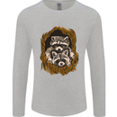 Raccoons in a Tree Mens Long Sleeve T-Shirt Sports Grey