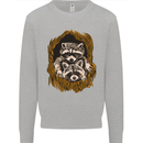 Raccoons in a Tree Mens Sweatshirt Jumper Sports Grey
