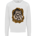 Raccoons in a Tree Mens Sweatshirt Jumper White