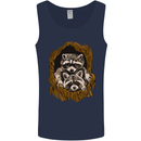 Raccoons in a Tree Mens Vest Tank Top Navy Blue