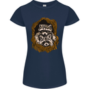 Raccoons in a Tree Womens Petite Cut T-Shirt Navy Blue