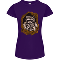 Raccoons in a Tree Womens Petite Cut T-Shirt Purple