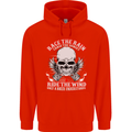 Race the Rain Biker Childrens Kids Hoodie Bright Red