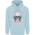 Race the Rain Biker Childrens Kids Hoodie Light Blue