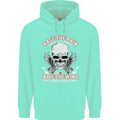 Race the Rain Biker Childrens Kids Hoodie Peppermint