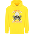 Race the Rain Biker Childrens Kids Hoodie Yellow