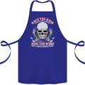 Race the Rain Biker Cotton Apron 100% Organic Royal Blue