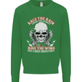 Race the Rain Biker Kids Sweatshirt Jumper Irish Green