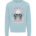 Race the Rain Biker Kids Sweatshirt Jumper Light Blue