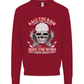 Race the Rain Biker Kids Sweatshirt Jumper Red