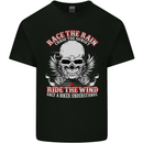 Race the Rain Biker Kids T-Shirt Childrens Black