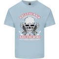 Race the Rain Biker Kids T-Shirt Childrens Light Blue