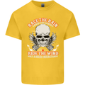 Race the Rain Biker Kids T-Shirt Childrens Yellow