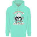 Race the Rain Biker Mens 80% Cotton Hoodie Peppermint