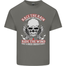 Race the Rain Biker Mens Cotton T-Shirt Tee Top Charcoal