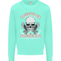 Race the Rain Biker Mens Sweatshirt Jumper Peppermint