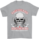 Race the Rain Biker Mens T-Shirt Cotton Gildan Sports Grey
